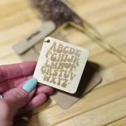 Schlüsselanhänger - ABC - Valentinstag - Liebe - Holz
