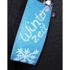 Schlüsselanhänger aus Filz mit Engelchen & Glöckchen – Winterzeit, personalisierbar, handmade