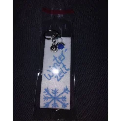 Schlüsselanhänger aus Filz mit Engelchen & Glöckchen – Winterzeit, personalisierbar, handmade
