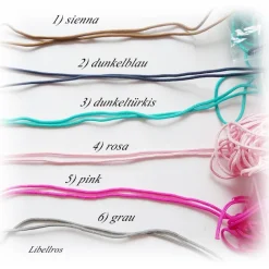 Schlüsselanhänger aus Segelseil/Segeltau mit Herz,Kleeblatt aus 6 Farben wählbar - Geschenk,Glücksbringer