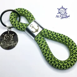 Schlüsselanhänger aus Tau versilberter Slider - mehrere Farben