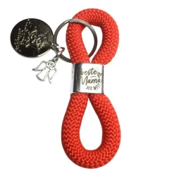 Schlüsselanhänger Echt-Silber 925 Ring - zum Muttertag - personalisiert