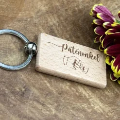 Schlüsselanhänger für die Patentante oder Patenonkel, Geschenk für den Adventskalender