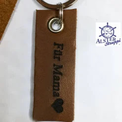 Schlüsselanhänger Geschenk zum Muttertag versilberter Slider - personalisiert