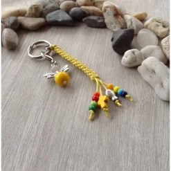 Schlüsselanhänger 'Glaube, Liebe, Hoffnung' mit Engelcharm