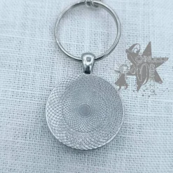 Schlüsselanhänger mit Namen und  Perlenengel - Kleine Menschen brauchen so große Herzen wie Deins - Erzieher(in)