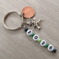 Schlüsselanhänger mit Schornsteinfeger und Glückspfennig – Glücksbringer Geschenk zum Jahreswechsel nach 2026