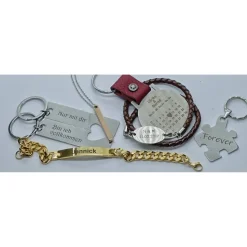 Schlüsselanhänger "Persönlich" Personalisierbar aus Edelstahl, Gravur von Bild oder Foto von Traumgravur.de Mutt