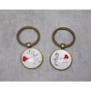 Schlüsselanhänger Set Paar Herz – Lustiges Geschenk für Verliebte & Paare mit Humor