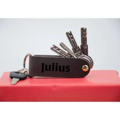 Schlüsselorganizer Leder Gravur. Monogrammed/Name Schlüsselanhänger. Personalisierter Schlüsselanhänger mit Gravur.Gesch