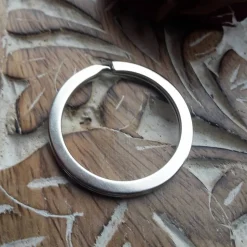 Schlüsselsanhänger Brautvater schwarz weiß Cabochon silberfarbe Fassung 25mm Gastgeschenk Hochzeit