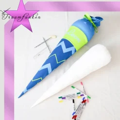 Schültüte / Zuckertüte 70 cm Hai - individuell / + Innenkissen