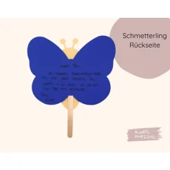 Schmetterling Einladung Bastelset | Einladung Schmetterling | Basteln mit Kindern Schmetterling | Basteln Schmetterling