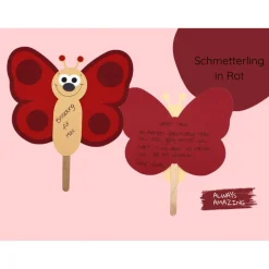 Schmetterling Einladung Bastelset | Einladung Schmetterling | Basteln mit Kindern Schmetterling | Basteln Schmetterling
