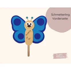Schmetterling Einladung Bastelset | Einladung Schmetterling | Basteln mit Kindern Schmetterling | Basteln Schmetterling