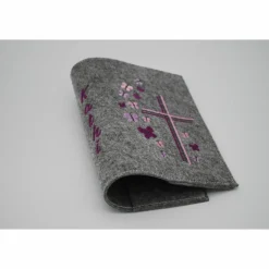 Schmetterling und Kreuz Gebetbuch Hülle Geschenk Kommunion Firmung Rosenkranz religiös personalisier