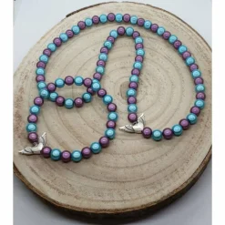 Schmuckset mit eingearbeiteten  Fliegenden Schützenden Engel und mit einem Anhänger