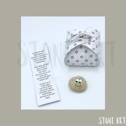 Schmunzelstein Trostspender Mutmacher Glücksbringer – Handgemachtes Geschenk & Mitbringsel