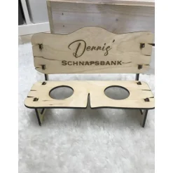 Schnapsbank als Geschenk mit Wunschgravur