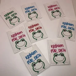 Schöne Gutscheinkartenhülle, Geschenkidee, EC Kartenhülle, Geldgeschenke Schrift rot