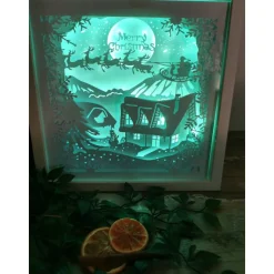 Schöne Lampe mit 3D Bild inkl. Farbwechsel
