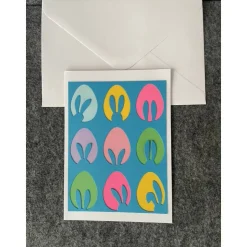 Schöne Osterkarte, Handarbeit mit Umschlag