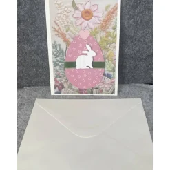Schöne Osterkarte, Handarbeit mit Umschlag