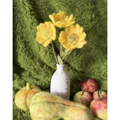 Schöne Sonnenblume Sonnenblumenstrauß Wollfilz Herbstdeko Erntedankfest