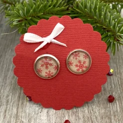 Schneeflöckchen Ohrringe - Geschenk für Mädchen