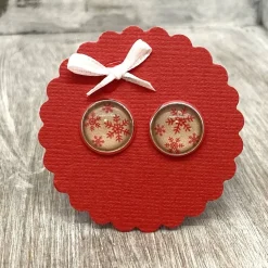 Schneeflöckchen Ohrringe - Geschenk für Mädchen