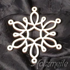 Schneeflocke Alaska aus Holz