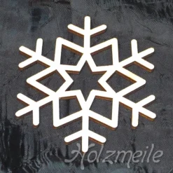 Schneeflocke Island aus Holz