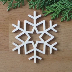 Schneeflocke Island aus Holz