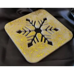 Schneeflocke Weihnachten Untersetzer Tischdekoration Fensterdekoration Weihnachtsdekoration aus Resin | Epoxidharz | Kun