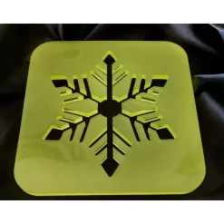 Schneeflocke Weihnachten Untersetzer Tischdekoration Fensterdekoration Weihnachtsdekoration aus Resin | Epoxidharz | Kun