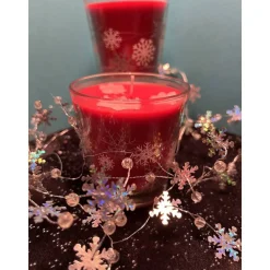 Schneeflocken Duftkerze