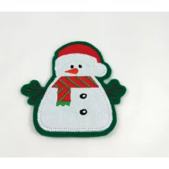 Schneemann Applikation, Aufnäher Schneemann,