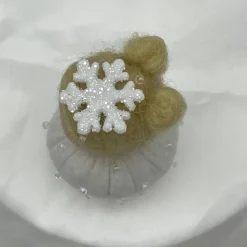 Schneemädchen Mini - Blumenkind - Jahreszeitentisch - Winter - Frühling