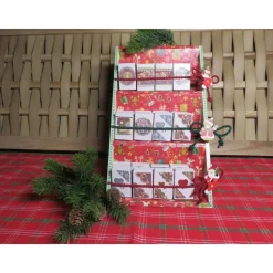 Schöner Adventskalender zum Füllen, aufwändig gestaltet