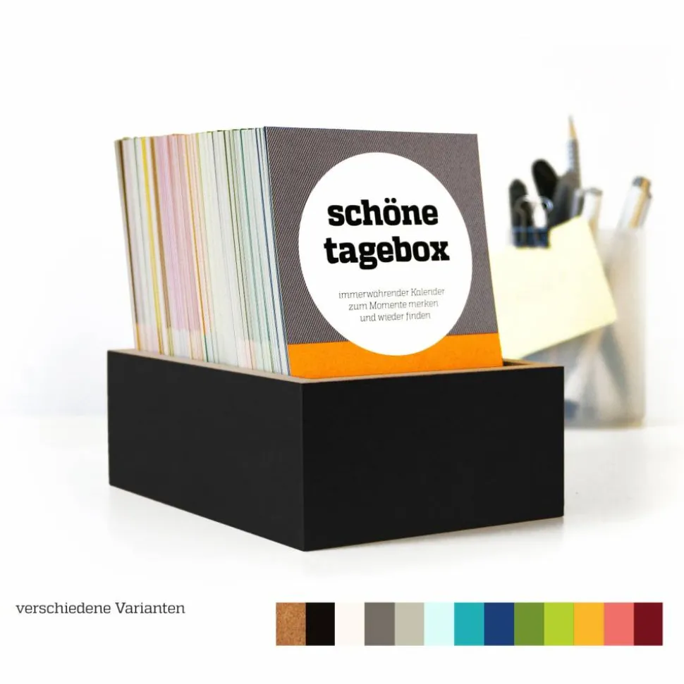 SCHÖNETAGEBOX – einzigartiges Geschenk: ein immerwährender Kalender zum Sammeln von gemeinsamen Erinnerungen