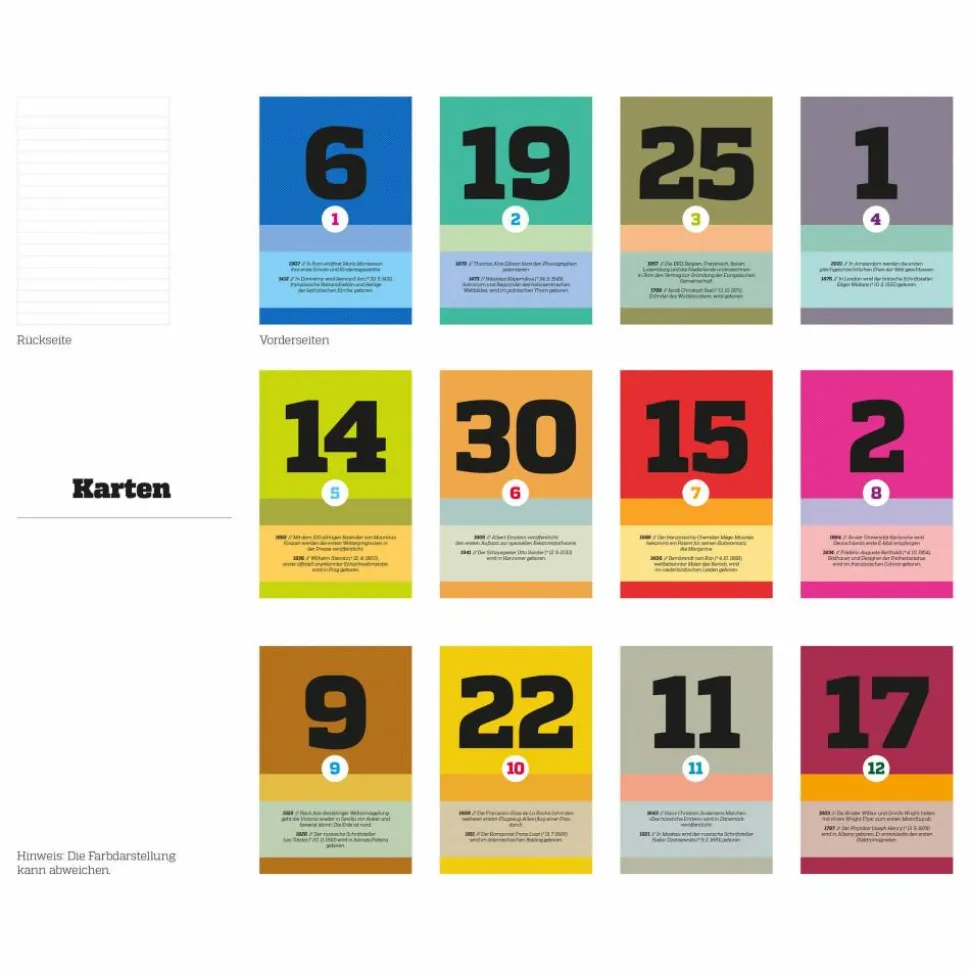 SCHÖNETAGEBOX – einzigartiges Geschenk: ein immerwährender Kalender zum Sammeln von gemeinsamen Erinnerungen