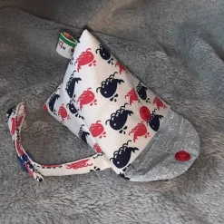 Schnullertasche mit Druckknopf, Pyramidentasche