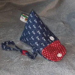 Schnullertasche mit Druckknopf, Pyramidentasche