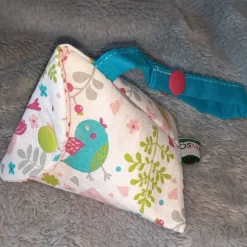 Schnullertasche mit Druckknopf, Pyramidentasche