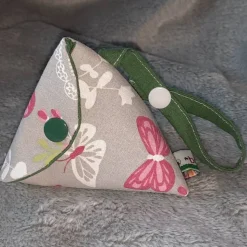 Schnullertasche mit Druckknopf, Pyramidentasche