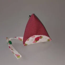 Schnullertasche mit Druckknopf, Pyramidentasche