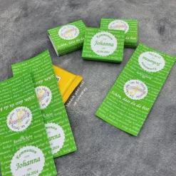 Schokobanderole Kommunion Gastgeschenk – Du bist ein Ton in Gottes Melodie, individuell bedruckt