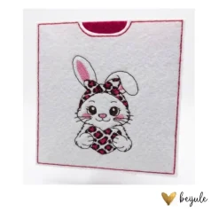 Schokohülle Hase mit Leoprint