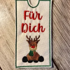 Schokohülle Weihnachten aus Filz, Geschenkverpackung, Schokoladenhülle Weihnachten, Tafel Schokolade, Kleinigkeit