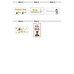 Schokohülle Weihnachten aus Filz, Geschenkverpackung, Schokoladenhülle Weihnachten, Tafel Schokolade, Kleinigkeit